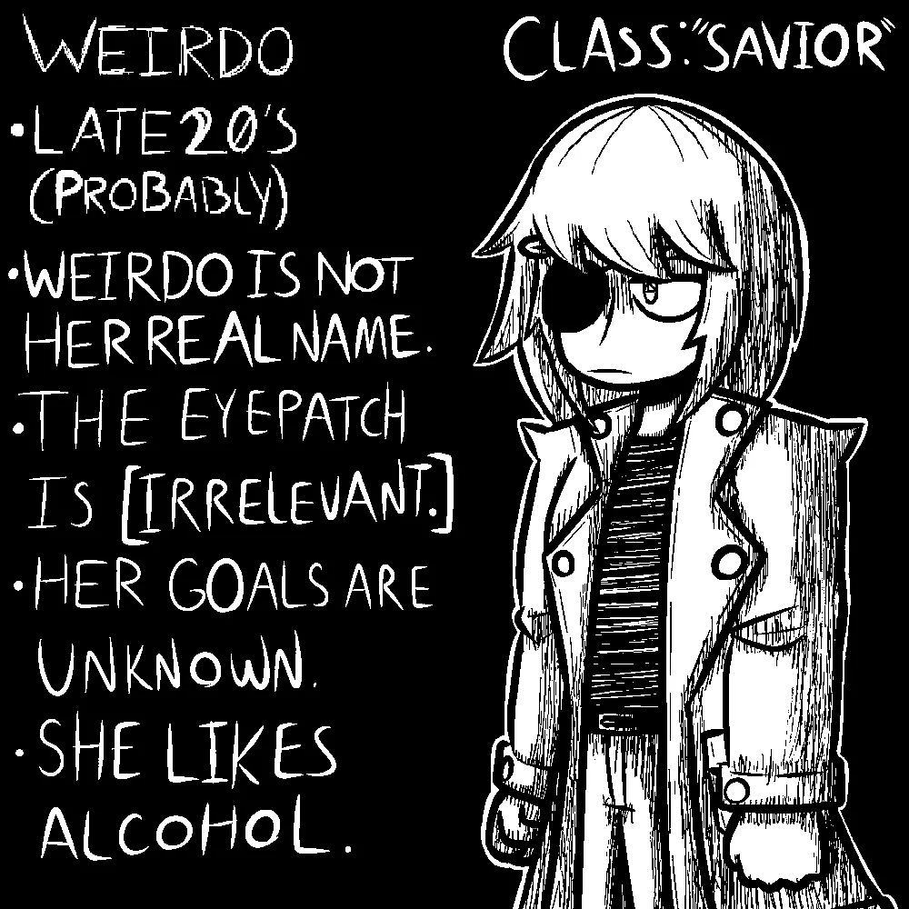 WEIRDO realized.