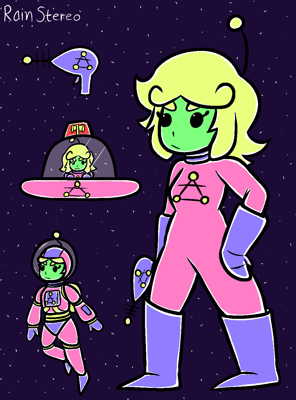The slight redesign of Elly Ehn for Space Patroller Elly Ehn.