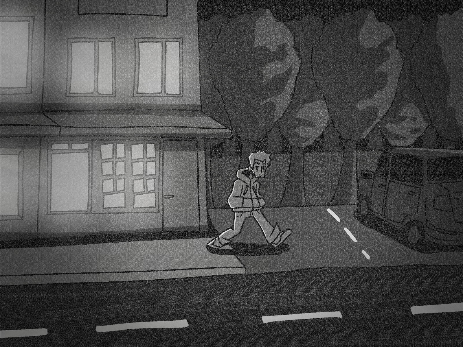 Fourth concept art piece for Off The Road.